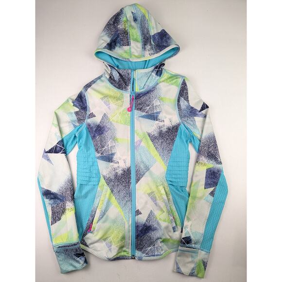 Ivivva Scuba Geo Pattern Sweatshirt Jacket - Girls 12 - Picture 1 of 8